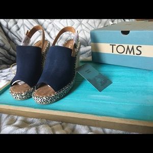 Toms Blue Suede Ortholite